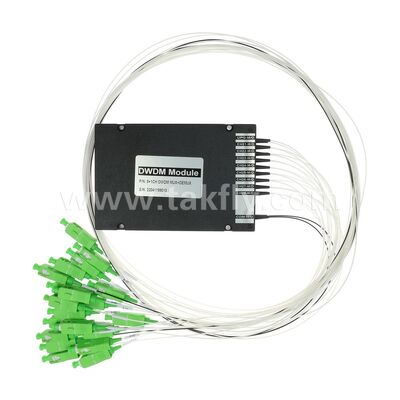 DWDM 8+1Channel MUX+DEMUX ABS Module Fiber Optic for Data Center Telecom 5G