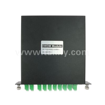 DWDM 8+1Channel MUX+DEMUX LGX Module Fiber Optic for Data Center Telecom 5G