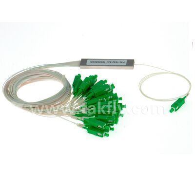 PLC Splitter 1*N Steel Tube SC APC/UPC 0.9mm Fiber Optic for Data Center Telecom FTTX