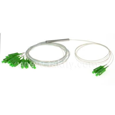 PLC Splitter 2*N Steel Tube SC APC/UPC 0.9mm Fiber Optic for Data Center Telecom FTTX