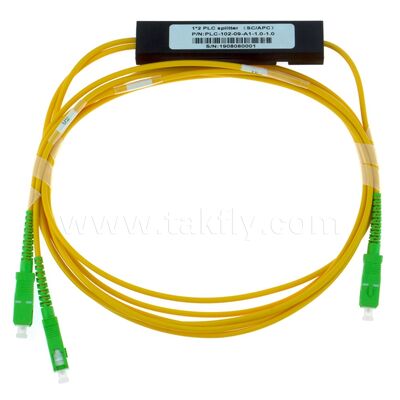 PLC Splitter ABS box 1xN SC APC/UPC Fiber Optic for Fttx Telecom Data Center