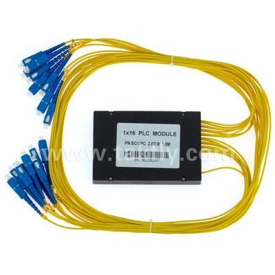 PLC Splitter ABS box 1xN SC APC/UPC Fiber Optic for Fttx Telecom Data Center