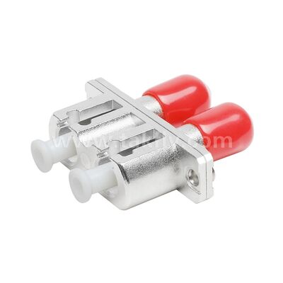 ST-LC Coupler Duplex Metal Hybrid Adapter Female/Female Fiber Optic for Data Center Telecom FTTX