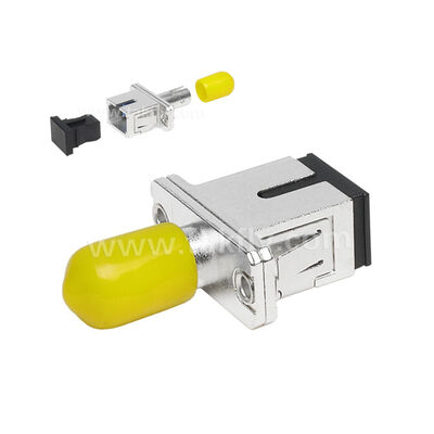 ST-SC Coupler Simplex Metal Hybrid Adapter Female/Female Fiber Optic for Data Center Telecom FTTX