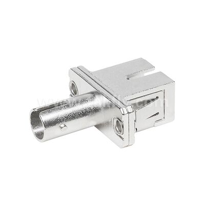 ST-SC Coupler Simplex Metal Hybrid Adapter Female/Female Fiber Optic for Data Center Telecom FTTX