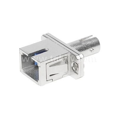 ST-SC Coupler Simplex Metal Hybrid Adapter Female/Female Fiber Optic for Data Center Telecom FTTX