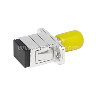 ST-SC Coupler Simplex Metal Hybrid Adapter Female/Female Fiber Optic for Data Center Telecom FTTX