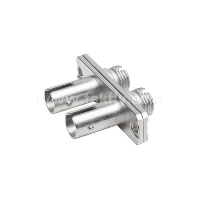 FC-ST Coupler Duplex Metal Hybrid Adapter Female/Female Fiber Optic for Data Center Telecom FTTX