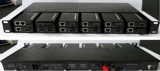 Mini 10/100/1000 Base-TX to 1000 Base-FX Media Converter DC 5-12V SM/MM