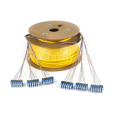 Fiber Optic Patch Cords 36Cores SC-SC Pre-terminated Breakout Patchcord for Telecom Data Center