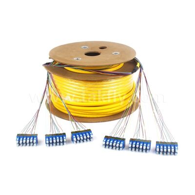 Pre-terminated Patchcord 36Cores SC-SC Fiber Optic Breakout Drop Cable for Telecom Data Center