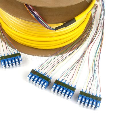 Fiber Optic Patch Cords 36Cores SC-SC Pre-terminated Breakout Patchcord for Telecom Data Center