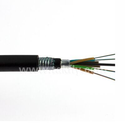 GYTA53 Outdoor Fiber Optic Cable with Water Blocking System LSZH Jacket for Direct Burial