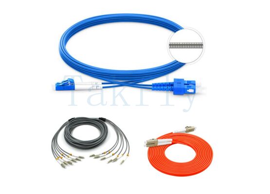 Armored Fiber Patch Cable | Stainless Steel Tube & Kevlar Reinforced | Bend-Insensitive for FTTH, Data Center & Industrial Networks