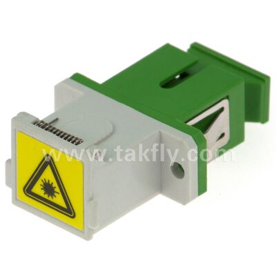 SC Zirconia Sleeve Fiber Optic Adapter with Duplex Option and Flangeless Configuration
