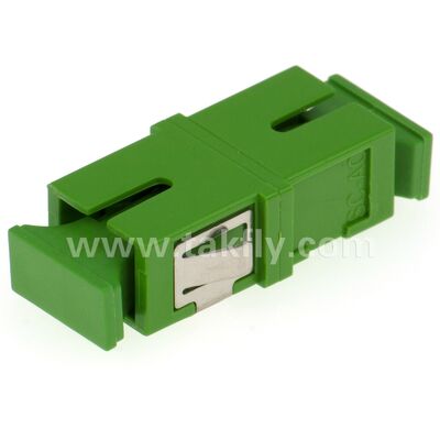 SC Zirconia Sleeve Fiber Optic Adapter with Duplex Option and Flangeless Configuration