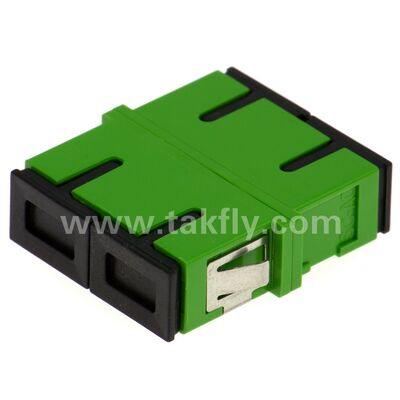 SC Zirconia Sleeve Fiber Optic Adapter with Duplex Option and Flangeless Configuration