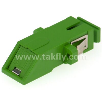 SC Zirconia Sleeve Fiber Optic Adapter with Duplex Option and Flangeless Configuration