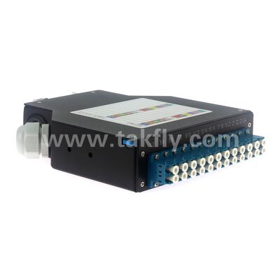 1U Front-Access Rackmount ODF with 2 Splice Trays and 12-48 Core Capacity
