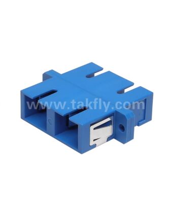 SC Duplex Fiber Optic Adapter ,Low Insertion Loss for Cable-to-Cable & Cable-to-Equipment Connection