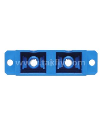 SC Duplex Fiber Optic Adapter ,Low Insertion Loss for Cable-to-Cable & Cable-to-Equipment Connection
