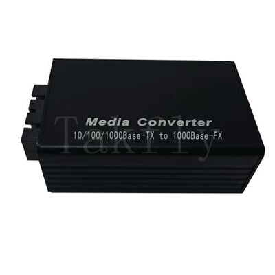 Mini 100M Fast Ethernet Media Converter,10/100Base-TX to 100Base-FX ,Aluminum Housing, Extend to 100km