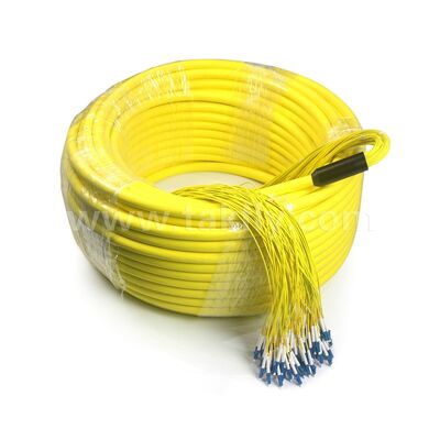Pre-terminated Patchcord 96Cores LC-LC Fiber Optic Breakout Drop Cable for Telecom Data Center