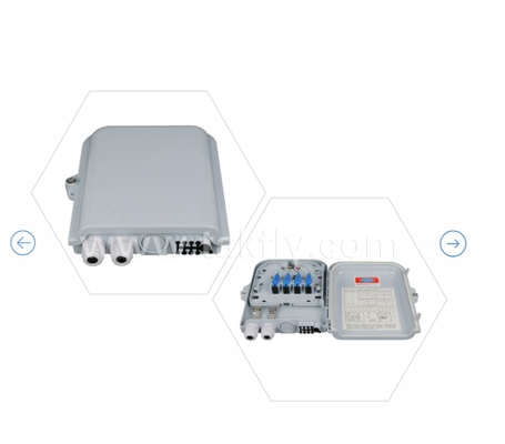 FTKS-1805-8E Termination Box with 8 PCS SC/UPC SM SX adapter and pigtail fully installed