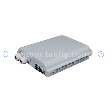 FTKS-1805-8E Termination Box with 8 PCS SC/UPC SM SX adapter and pigtail fully installed