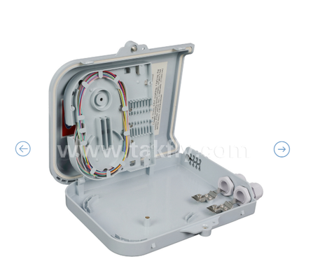 FTKS-1805-8E Termination Box with 8 PCS SC/UPC SM SX adapter and pigtail fully installed