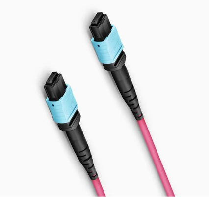 12‑Fiber MTP® High‑Density Pre‑terminated Fiber Optic Connector for high‑density data center cabling and direct connection of 40G/100G/400G optical modules.