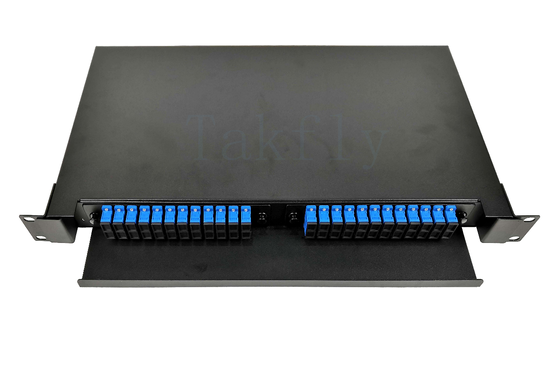 1U 48F Rack Mount Fiber ODF – Slidable Drawer, SC Adapter Compatible