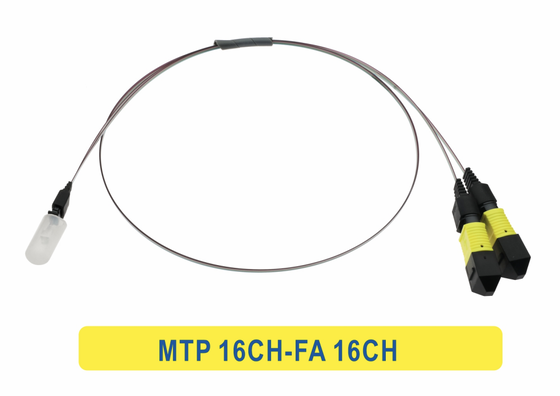 16CH MTP/MPO to 16CH FA Fiber Array Fiber Optic Patchcord Cable for Data Center/CPO