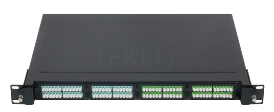 1U 19" MPO/MTP High-Density Patch Panel – 4 Cassette Slots, Rack-Mount
