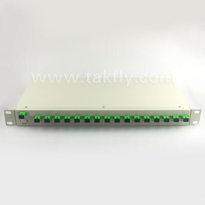 1U Rack Mount PLC Splitter with High Uniformity, Full Wavelength Support, and Reverse Operation Capability