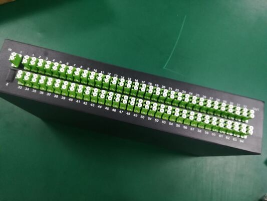 1×128 High Port Count PLC Splitter Rack Mount Patch Panel Ultra High Density FTTX Distribution