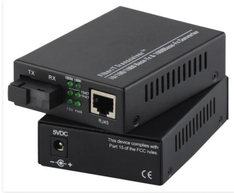 10/100/1000Base-TX to 1000Base-FX SC Single Fiber Media Converter