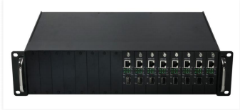 16  Slot Media Converter Rack mount Chassis a standard 19-inch 2U height rack-mount chassis