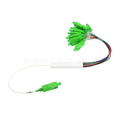 1×N / 2×N PLC Optical Splitter – Mini Steel Tube Package, G657A1, SC/APC Input & Output, for FTTH/PON Splitting