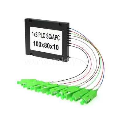 PLC Fiber Splitter – 900μm ABS Box, SM G657A1, SC/APC, for Optical Signal Coupling & Distribution in PON Networks