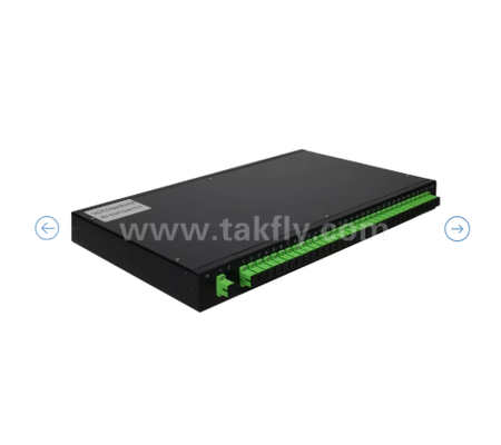 1U Rack Mount PLC Optical Splitter – 19" Panel, Single-mode G657A1, SC/APC, for Optical Signal Distribution