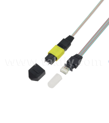MTP-16CH-FA Fiber Array Assembly – MTP Connector to 16-Channel V-Groove Fiber Array, Low Insertion Loss, for High-Speed Optical Transceivers & CPO/Data Center Applications