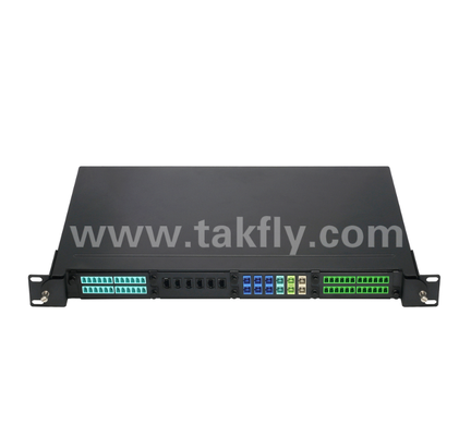 1U 19" MPO/MTP High-Density Patch Panel – 4 Cassette Slots, Rack-Mount