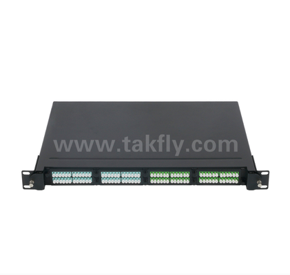 1U 19" MPO/MTP High-Density Patch Panel – 4 Cassette Slots, Rack-Mount