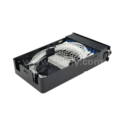 Pre‑terminated Cassette Module – TK‑HRM‑04, 12C/24C, Dual‑Mode: LC Pigtail Fusion or MPO‑LC Cassette Management, Plug‑and‑Play for Data Center Cabling