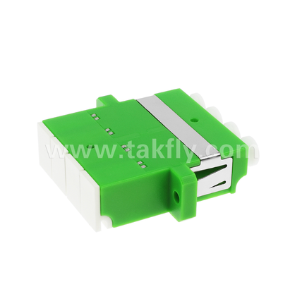 LC Quad Inner Shutter Adapter – 4-in-1 LC Duplex APC with Built-in Shutter, Protects Eyes from Fiber Optic Laser, IEC & RoHS Compliant, for Data Center & High-Power Fiber Connections