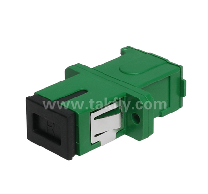 SC Simplex Adapter with External Cover & Side Shutter – Dustproof & Laser Eye Protection, Low Insertion Loss, for Data Center & FTTx Fiber Connections