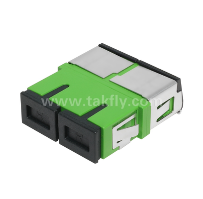 SC Duplex Adapter with Front Shutter – External Cover for Dust & Laser Protection, High & Low Temperature Resistant