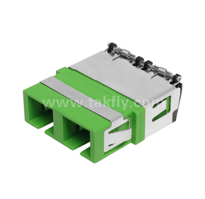 SC Duplex Adapter with Front Shutter – External Cover for Dust & Laser Protection, High & Low Temperature Resistant