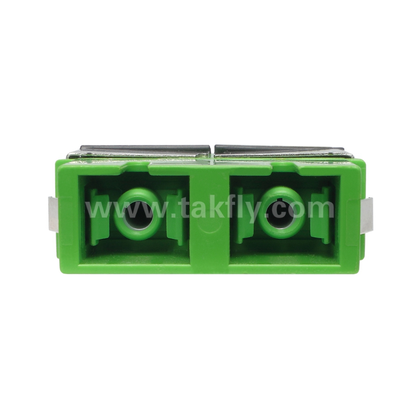 SC Duplex Adapter with Front Shutter – External Cover for Dust & Laser Protection, High & Low Temperature Resistant